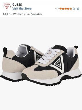 GUESS Womens Bail Sneaker